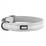 Collier huggy doggy pour jack russell terrier r�fl�chissant gris avec r�glage s