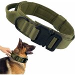 Collier militaire pour chien avec poign�e r�glable en nylon pour chien de taille moyenne et grande taille ...