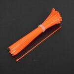 Collier de serrage crant� nylon orange fluo 2. 5x200 pour auto