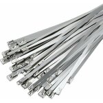 Collier de serrage inox 50 pi�ces, 300mm�4, 6mm attache c�bl�es acier inoxydable, collier de serrage ...