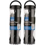 Colliers de serrage en nylon noirs assortis - 1300 colliers