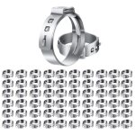 Colliers de serrage pex 60 pi�ces 3 / 4 po, colliers de serrage � oreille unique en acier inoxydable ...