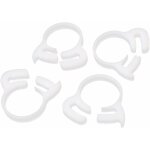Collier de serrage tuyau pince clip serre joint 21. 5mm - 23. 5mm double cliquet fixation plastique blanc ...