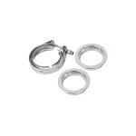 Zoternen - colliers de serrage en v en acier inoxydable avec bride de remplacement pour tuyaux d'�chappement ...