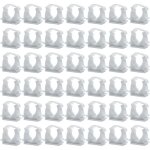 Collier pour tuyau, lot de 42 diam�tre int�rieur 16mm, supports de tuyau, colliers de serrage en plastique, ...