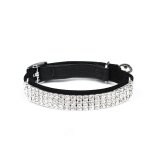 Collier en velours doux rglable pour chat avec strass et clochettes - lntyq
