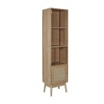 Paris prix - colonne 1 porte en bois 'bali' 160cm marron Paris prix - colonne 1 porte en bois 'bali' 160cm marron