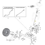 Colonne de direction original stiga tracteur tondeuse 1330m - 1538h 125520007 / 0