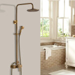 Colonne de douche bronze hauteur réglable set de douche bronze rétro avec douchette de tête et douchette ... Colonne de douche bronze hauteur réglable set de douche bronze rétro avec douchette de tête et douchette ...