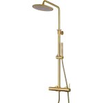 Colonne de douche en bronze avec mitigeur mcanique et inverseur  2 voies gattoni easy 1495 / pdvb bronze ...