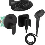 Colonne de douche encastre mcanique hansgrohe vernis blend douche de tte crometta flexible isiflex ...