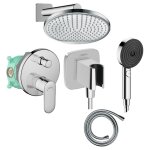 Colonne de douche encastrée mécanique hansgrohe vernis blend douche de tête crometta flexible isiflex ... Colonne de douche encastrée mécanique hansgrohe vernis blend douche de tête crometta flexible isiflex ...