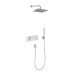 Colonne de douche encastrée thermostatique jacob delafon grands boulevards carrée chromée Colonne de douche encastrée thermostatique jacob delafon grands boulevards carrée chromée
