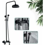 Colonne de douche ensemble de douche thermostatique avec mitigeur robinets de douche hauteur réglable ... Colonne de douche ensemble de douche thermostatique avec mitigeur robinets de douche hauteur réglable ...