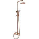 Colonne de douche extensible 88 - 125 cm - kit de douche - barre de douche monocommande avec pommeau ...