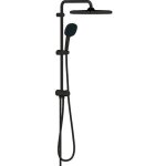 Colonne de douche grohe tempesta 250 cube avec pommes de douche et douchette, sans robinetterie, noir ...