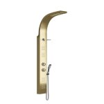 Colonne de douche hydromassante thermostatique - dore - 45 x 150 cm - josta