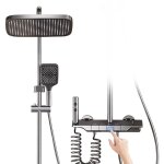 Gistuch - colonne de douche thermostatique, ensemble de douche douchette a main 3 jets douche de tête ... Gistuch - colonne de douche thermostatique, ensemble de douche douchette a main 3 jets douche de tête ...