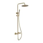 Sans marque - colonne de douche avec robinetterie thermostatique - edouard rousseau - doddy - laiton ... Sans marque - colonne de douche avec robinetterie thermostatique - edouard rousseau - doddy - laiton ...