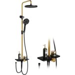 Colonne de douche - sans robinet - r�glable - avec �tag�re - pommeau de douche, pommeau de douche