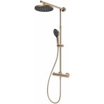 Schulte - colonne de douche avec thermostat intgr, 42 x 92 cm douchette  main ronde, pommeau rond ...