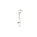 Tres - colonne de douche thermostatique 2 voies or mat 24k 19039314om Tres - colonne de douche thermostatique 2 voies or mat 24k 19039314om