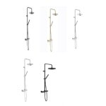 Colonne de douche thermostatique cool body - coloris: miele brossé pvd Colonne de douche thermostatique cool body - coloris: miele brossé pvd