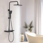 Ohpa - colonne douche thermostatique ensemble de colonne de douche avec plaque thermostatique de 41 cm, ...