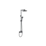 Edouard rousseau - colonne de douche thermostatique grafito - gris anthracite
