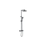 Edouard rousseau - colonne de douche thermostatique grafito - gris