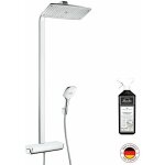 Hansgrohe - colonne de douche thermostatique raindance e 360 blanc et chrome + nettoyant briochin