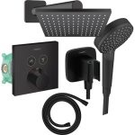 Colonne de douche thermostatique hansgrohe showerselect e douche de tte vernis shape flexible isiflex ...