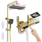 Esip - colonne de douche thermostatique mitigeur en laiton systeme de douche affichage numrique led ...