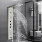 Colonne de douche thermostatique syst�me de douche colonne de douche hydromassage avec affichage temp�rature ...