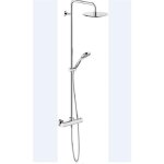 Colonne de douche thermostatique tago 3 jets - coloris : chromé brillant Colonne de douche thermostatique tago 3 jets - coloris : chromé brillant