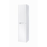 Meublorama - colonne fidji 166 cm ? finition blanc alpin brillant ? 2 portes ? fixation mixte