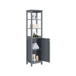 Yaheetech - colonne de rangement salle de bain, armoir haute, placard de rangement avec 3 Étagères et ... Yaheetech - colonne de rangement salle de bain, armoir haute, placard de rangement avec 3 Étagères et ...