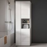 Colonne de salle de bain 60x34x190 cm blanc brillant - varka