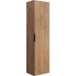 Colonne de salle de bain, ch�ne craft, 35 � 136 � 27 cm, poign�e noire