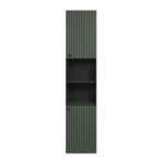 Calicosy - colonne de salle de bain rainurée 2 portes, 2 niches h186 cm - purebliss Calicosy - colonne de salle de bain rainurée 2 portes, 2 niches h186 cm - purebliss