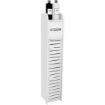 Colonne salle de bain, meuble de salle de bain sur pied meuble de rangement, panneau mdf, blanc 17x15x78cm ...