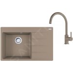 Colonnes - set de cuisine g272ka, vier en fragranit cng 611 - 78 tl / 2, sahara + robinet fc 6018. 424, ...