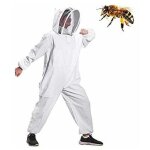 Combinaison d'apiculture pour tout le corps vtements  capuchon avec voile manteau de protection pour ...