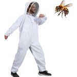 Combinaison d'apiculture pour tout le corps vêtements à capuchon avec voile manteau de protection pour ... Combinaison d'apiculture pour tout le corps vêtements à capuchon avec voile manteau de protection pour ...