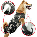 Combinaison de r�cup�ration post - op�ratoire pour chien, camouflage, taille xl