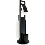 Combin� wc ravina 3en1 mat , brosse wc et d�rouleur papier toilette, range papier toilette jusqu'� 3 ...