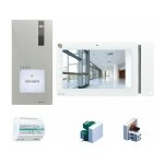 Kit vidophone quadra avec platine de rue et moniteur maxi 7 pouces. - comelit -