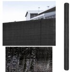 Comercial candela - rouleau de brise vue 3x4 m 100% polyamide occultation 80% noir