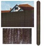 Comercial candela - rouleau de brise vue 4x4 m 100% polyamide occultation 80% marron