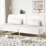 Comhoma - canapé d'angle pliant multifonctionnel 3 places en forme de l, déhoussable, dossier réglable ... Comhoma - canapé d'angle pliant multifonctionnel 3 places en forme de l, déhoussable, dossier réglable ...